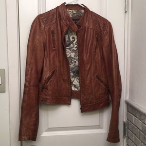 Black Rivet Genuine Leather Jacket